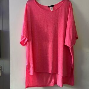 Vibrant Pink Short Sleeve Top